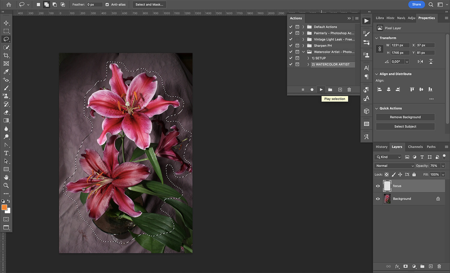 How to create a watercolor effect in Photoshop