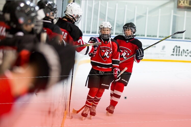 Using a graduated filter to fix the color cast on a hockey picture - Tips for Editing Hockey Photos in Lightroom