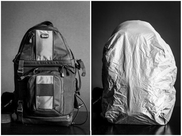 camerabag.JPG personal camera bag with rain cover