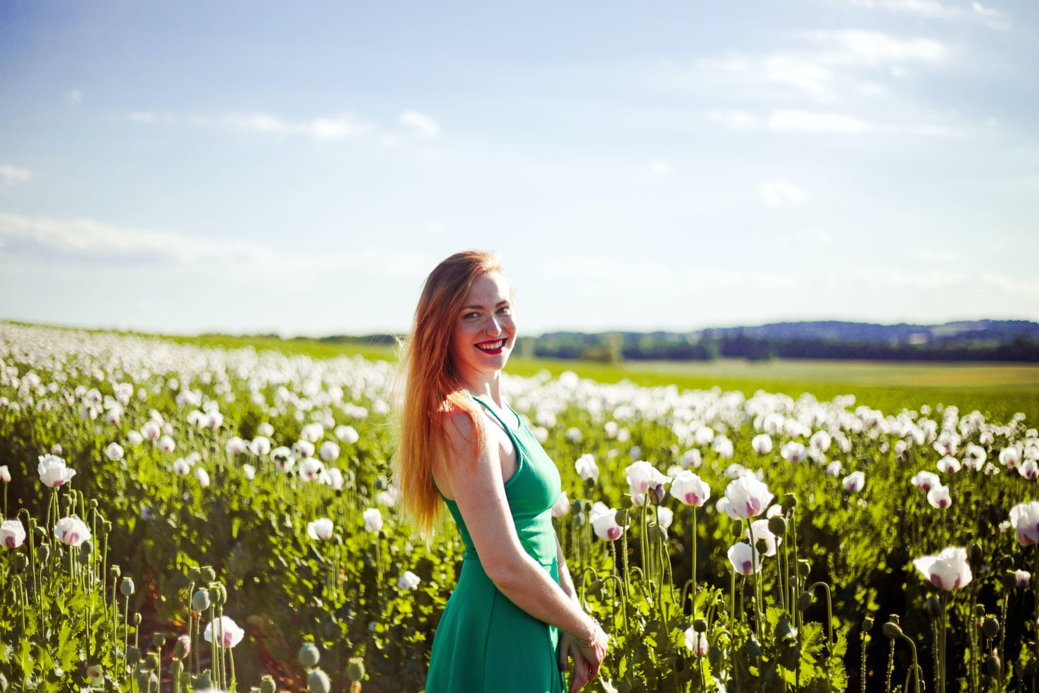 a portrait in good light with a low ISO