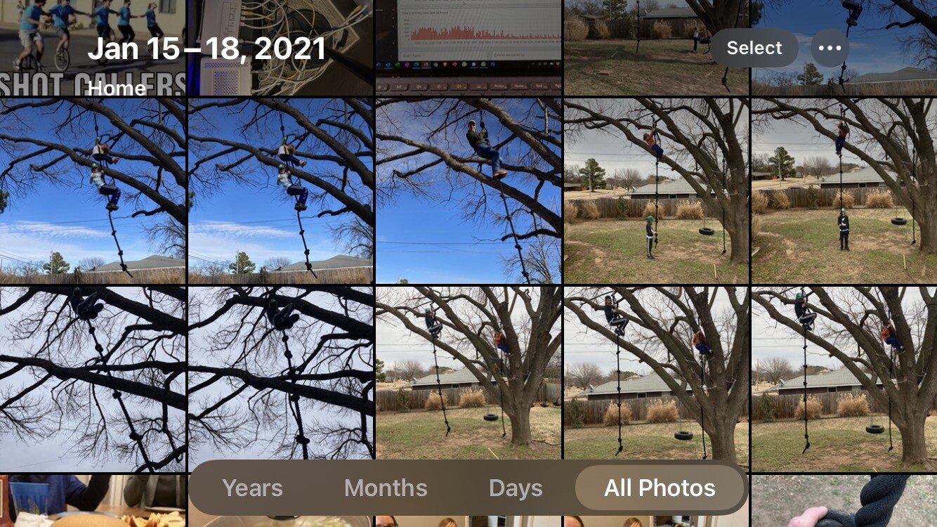 iPhone photo library