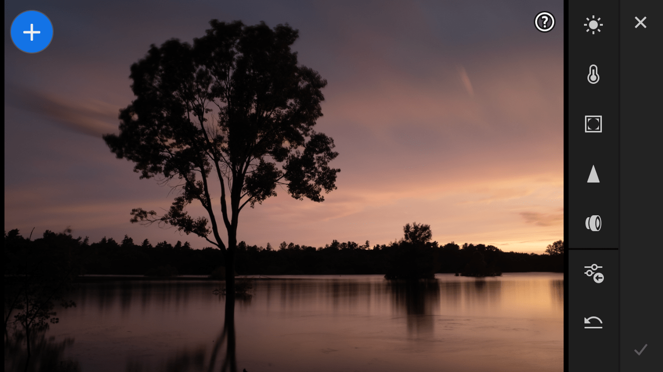 Editing with Lightroom Mobile screenshot