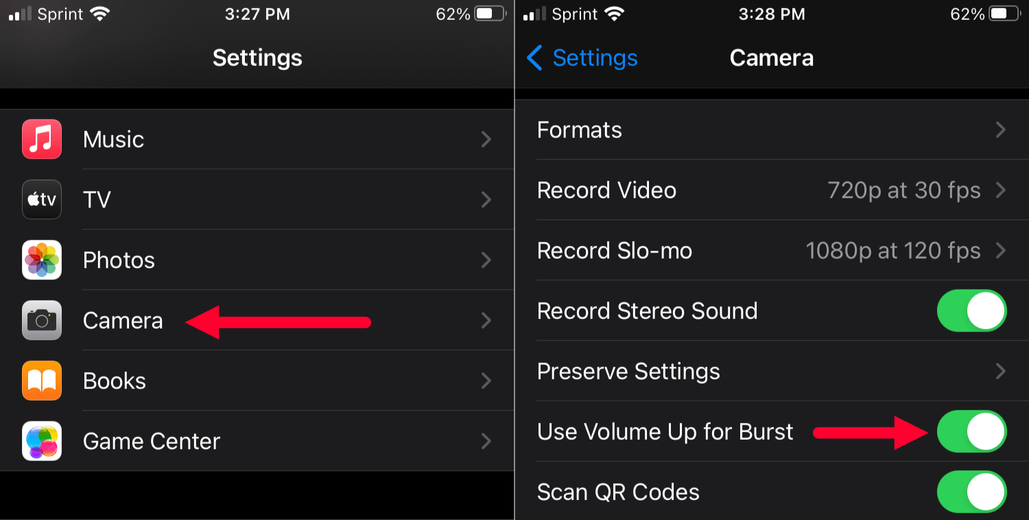 volume up for burst