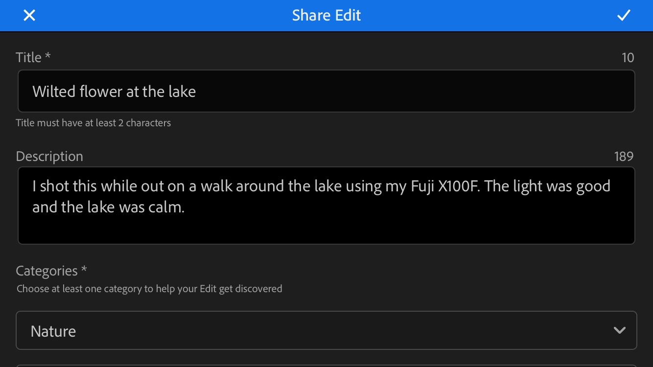 Lightroom Mobile Discover Feature